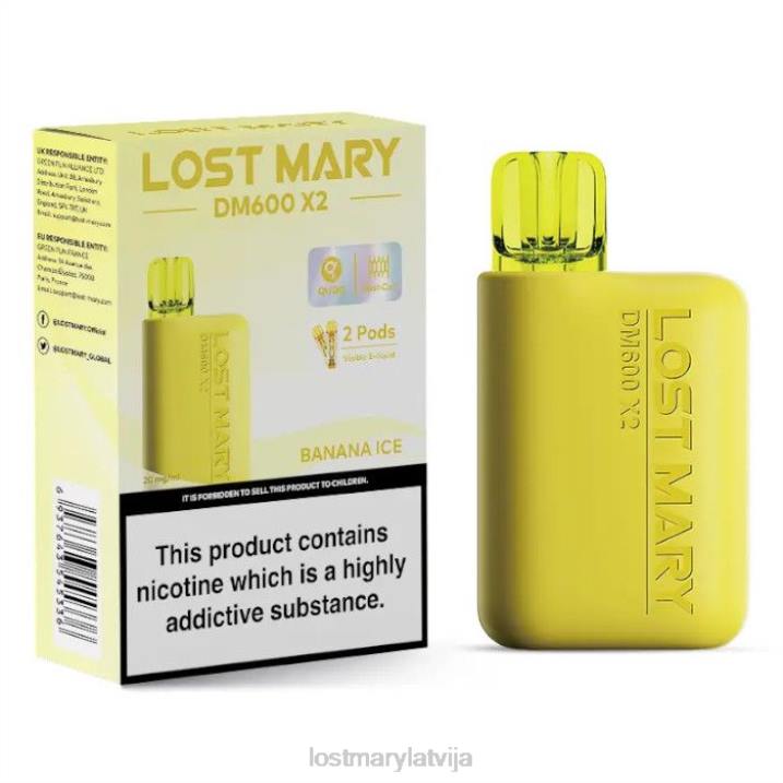 T0VH187 - Lost Mary Puffs - pazaudēta Marija dm600 x2 vienreizējās lietošanas vape banānu ledus