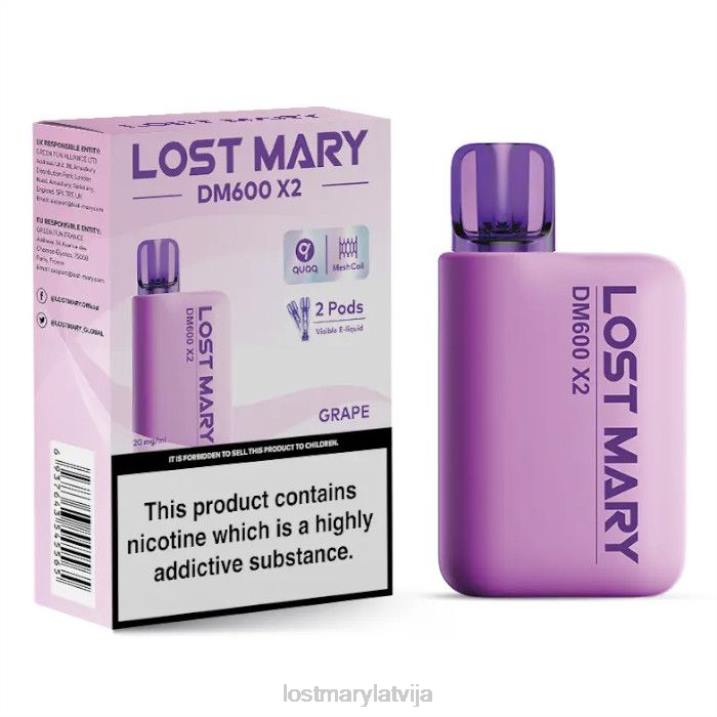 T0VH192 - Lost Mary Sale - pazaudēta Marija dm600 x2 vienreizējās lietošanas vape vīnogas