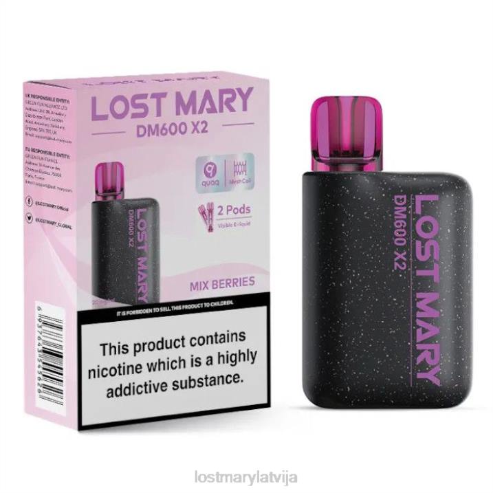 T0VH196 - Lost Mary Online Store - pazaudēta Marija dm600 x2 vienreizējās lietošanas vape sajauc ogas