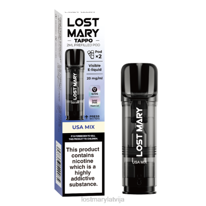 T0VH184 - Lost Mary Price - pazaudētas Mary Tappo pildītas pākstis - 20mg - 2pk ASV maisījums